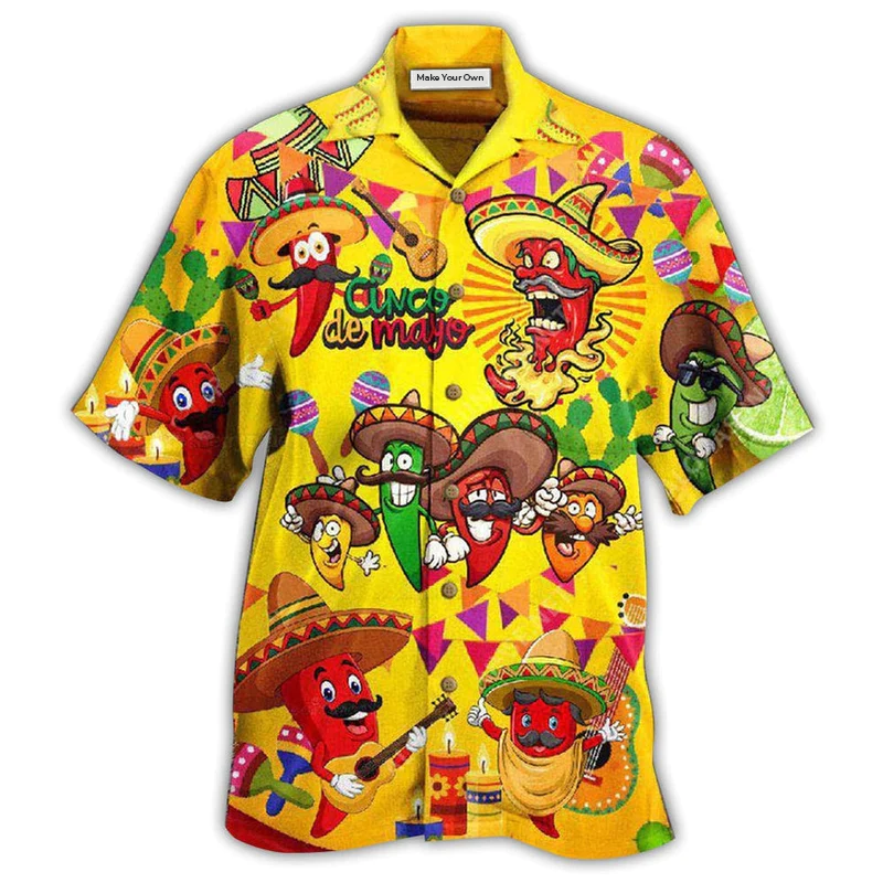 Food Feeling Chili Hot Hawaiian Shirt Design View For Resort Travel And Thoughtful Gifting