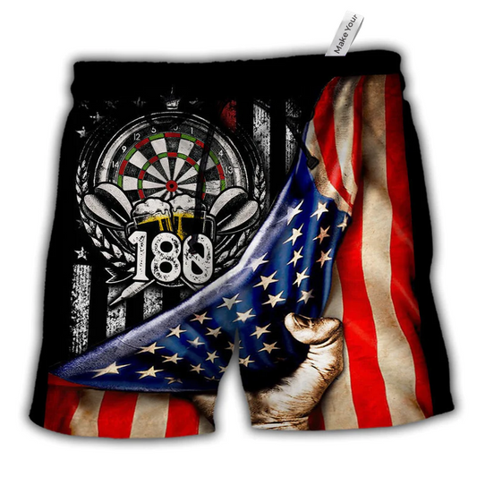 Independence Day Darts Beach Shorts For Warm Weather Outings And Lightweight Summer Style