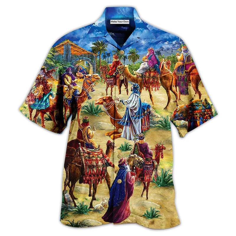 Camel Sand Hawaiian Shirt Design Detail For Beach Days And Holiday Travel