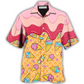 Rose Ice Cream Hawaiian Shirt For Tropical Travel Beach Gatherings And Comfortable Wear