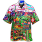 Floral Cactus Flower Hawaiian Shirt For Coastal Vacations Warm Weather Events And Daily Style