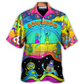 Colorful Summer Music Festival Hawaiian Shirt Tropical Styling View For Casual Outings