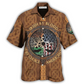 Irish Blood Leather Hawaiian Shirt For Summer Events And Casual Outdoor Wear