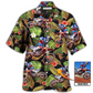 Tropical Floral Motocross Custom Photo Hawaiian Shirt For Summer Events And Casual Outdoor Wear