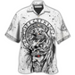 Black Viking Warrior Hawaiian Shirt For Tropical Parties Vacation Travel And Casual Summer Style
