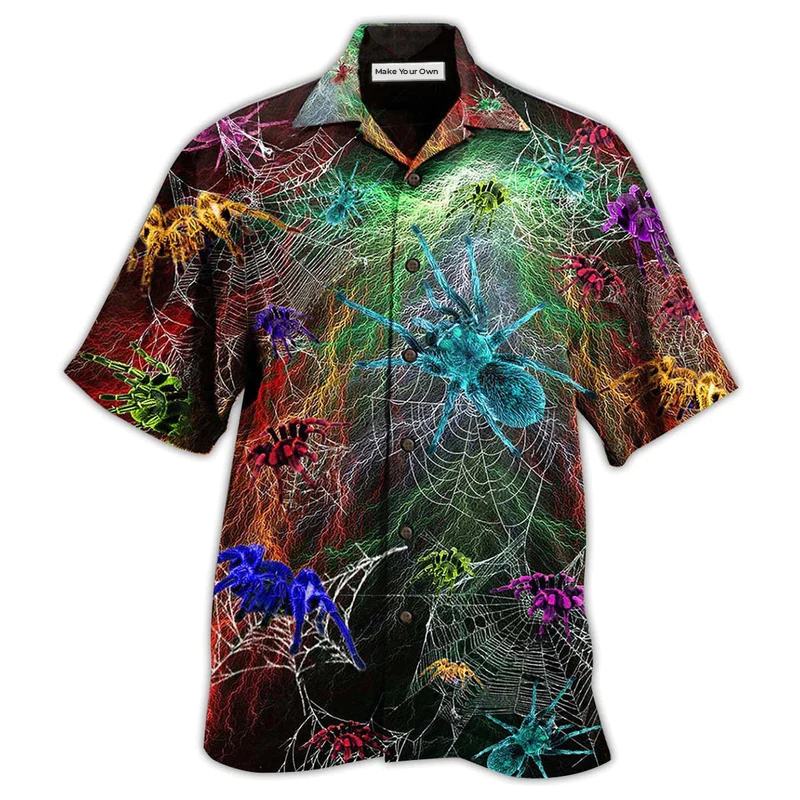 Spider Animals Hawaiian Shirt Design View For Resort Travel And Thoughtful Gifting