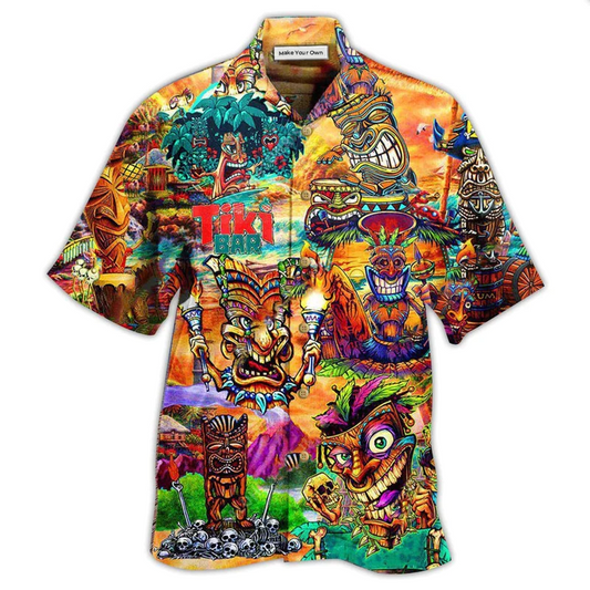 Tiki May Aloha Spirits Home Hawaiian Shirt Artwork View For Coastal Escapes And Resort Style