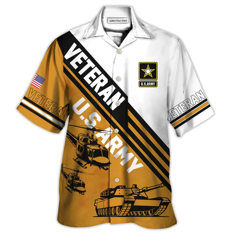 Veteran US Army Honor Fallen Hawaiian Shirt For Summer Vacation And Beach Travel