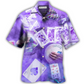 Purple Casino Cards Hawaiian Shirt For Tropical Holiday Resort Parties And Everyday Style