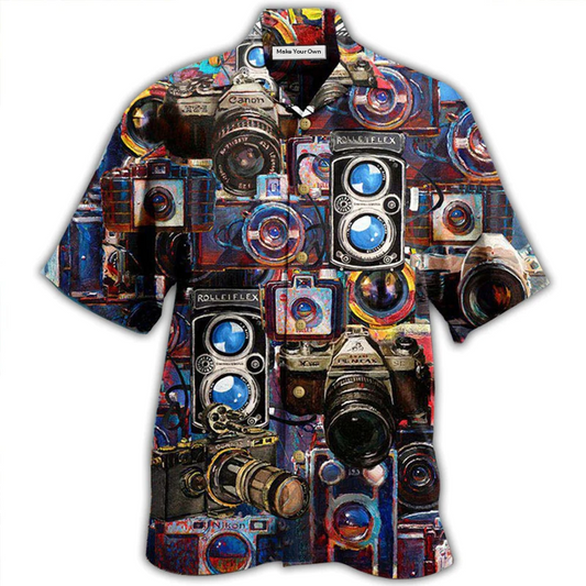 Camera Good Old Days Again Photographer Hawaiian Shirt For Summer Events And Casual Outdoor Wear
