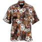 Tropical Floral Vintage Dog Chesapeake Bay Retriever Hawaiian Shirt For Poolside Relaxation And Sunny Getaways