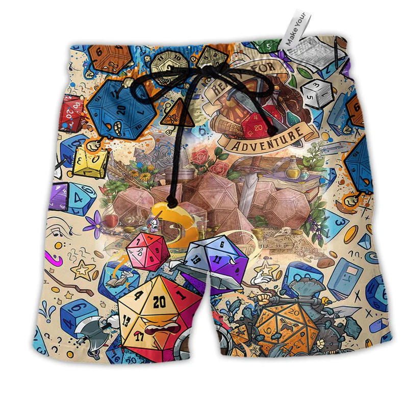 Fantasy Dice Beach Shorts For Beach Days And Everyday Comfort