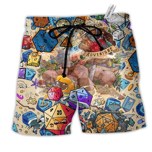 Fantasy Dice Beach Shorts For Beach Days And Everyday Comfort
