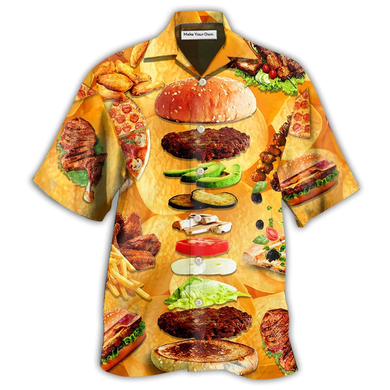 Food Delicious Fast Hawaiian Shirt For Beach Parties And Weekend Getaways
