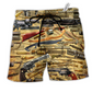 Bold Typography Beach Shorts For Tropical Holidays And Weekend Casual Style
