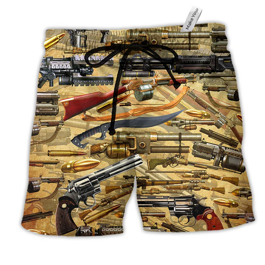 Bold Typography Beach Shorts For Tropical Holidays And Weekend Casual Style