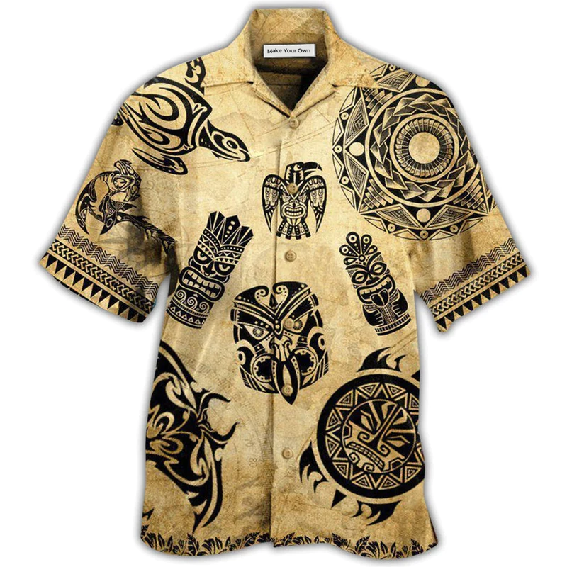 Vintage Island Hawaiian Culture Hawaiian Shirt Pattern View For Relaxed Warm Weather Outfits