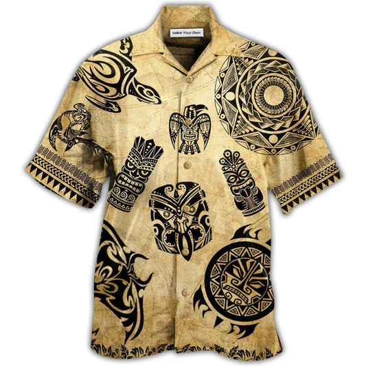 Vintage Island Hawaiian Culture Hawaiian Shirt Pattern View For Relaxed Warm Weather Outfits