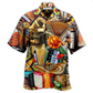 Accordion Hawaiian Shirt For Resort Holidays Beach Travel And Relaxed Casual Fashion