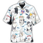 Cute Dog Old English Sheepdog Hawaiian Shirt Pattern View For Relaxed Warm Weather Outfits