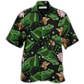 Black Green Frog Hawaiian Shirt For Tropical Getaways Outdoor Fun And Everyday Wear