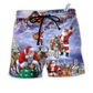 Christmas Santa Beach Shorts For Island Getaways And Lightweight Summer Style