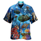 Ocean Steampunk Hawaiian Shirt For Vacation Parties Beach Outings And Relaxed Daily Wear