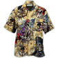 Skull Nautical Pirate Amazing Hawaiian Shirt Design Detail For Beach Days And Holiday Travel