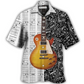 Bass Guitar Hawaiian Shirt For Tropical Escapes Resort Wear And Outdoor Celebrations