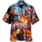 Red Fox Beautiful Forest Hawaiian Shirt For Resort Getaways And Comfortable Summer Activities