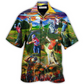 Golf Swing Hawaiian Shirt Design View For Casual Summer Styling