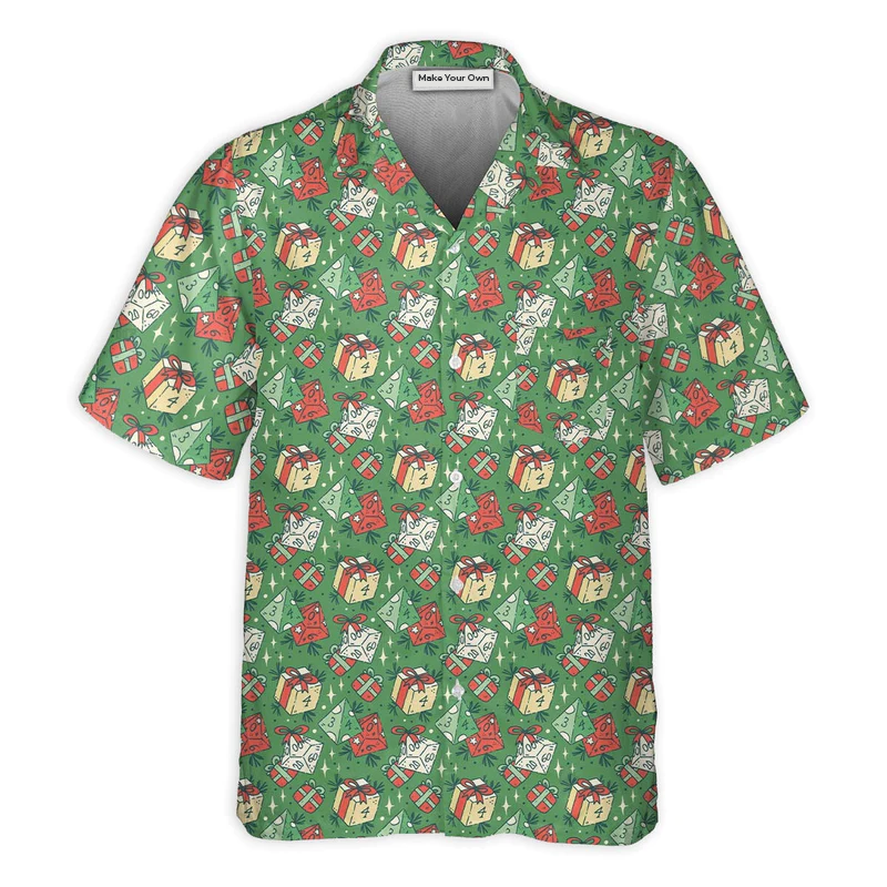 Fantasy Role Dice Hawaiian Shirt Design View For Casual Outings