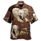 Elephant Hawaiian Shirt For Coastal Trips Outdoor Events And Relaxed Summer Wear