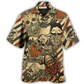 Norse Warrior Rules Hawaiian Shirt Pattern Detail For Summer Holidays And Outdoor Fun