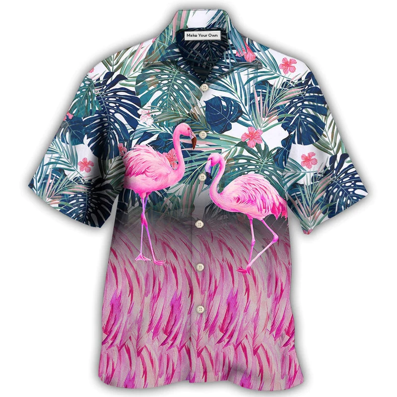 Pink Flamingo Hawaiian Shirt For Poolside Relaxation And Sunny Getaways