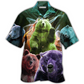 Neon Bear Ligh Hawaiian Shirt Artwork View For Coastal Escapes And Resort Style