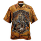 Vintage Carpenter American Hawaiian Shirt Artwork Detail For Tropical Trips And Casual Outings