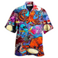 Drum Octopus Dance Beat Hawaiian Shirt Artwork View For Coastal Escapes And Resort Style