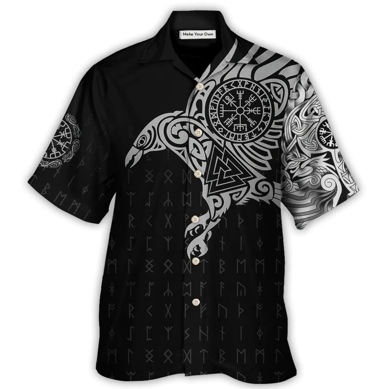 Norse Warrior Blood Amazing Hawaiian Shirt For Coastal Adventures And Warm Weather Wear