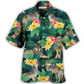 Tropical Wolf Summer Vibes Hawaiian Shirt Design View For Casual Summer Styling