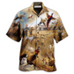 Hunting Pheasant Excited Hawaiian Shirt Pattern Detail For Vacation Travel And Daily Wear