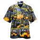 Yellow Truck Careful Klift Trucks Hawaiian Shirt Design View For Casual Summer Styling