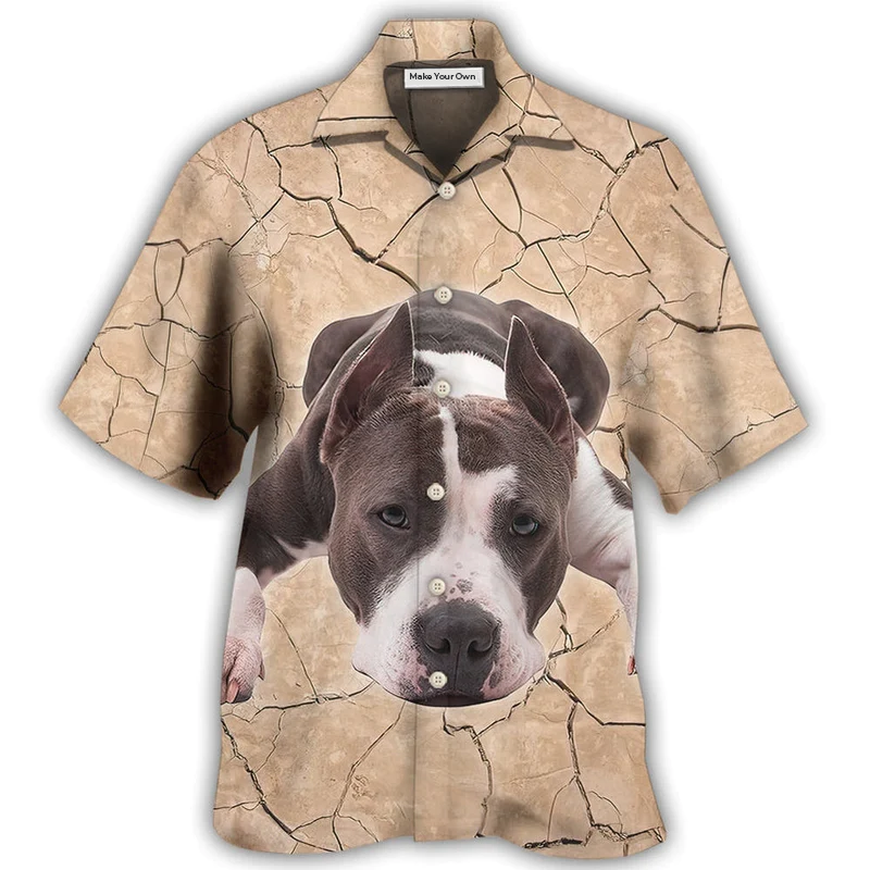 Pitbull Ground Hawaiian Shirt For Summer Vacation And Beach Travel