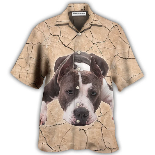 Pitbull Ground Hawaiian Shirt For Summer Vacation And Beach Travel