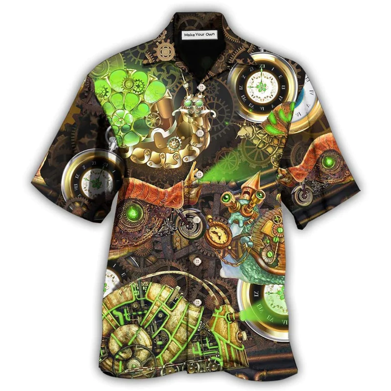 Steampunk And Snail Hawaiian Shirt For Summer Travel Coastal Events And Thoughtful Gift Giving