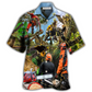 Arborist Tree Surgeon Climbing Continuous Hawaiian Shirt For Resort Getaways And Comfortable Summer Activities