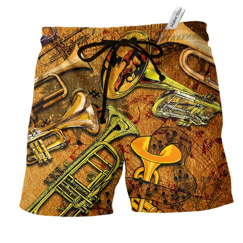 Colorful Music Beach Shorts For Resort Getaways And Thoughtful Gift Giving