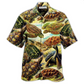 Turtle Afraid Slowly Beach Hawaiian Shirt Artwork View For Weekend Travel And Beach Style