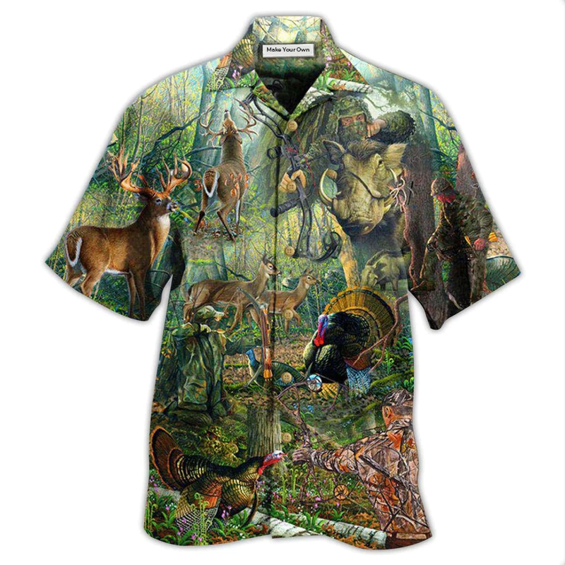 Hunting Man Myth Legend Forest Hawaiian Shirt For Poolside Relaxation And Sunny Getaways