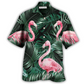 Flamingo Hawaiian Shirt For Vacation Days And Relaxed Coastal Outings
